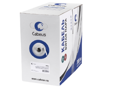 Cabeus UTP-4P-Cat.5e-SOLID-LSZH-GY-LIGHT